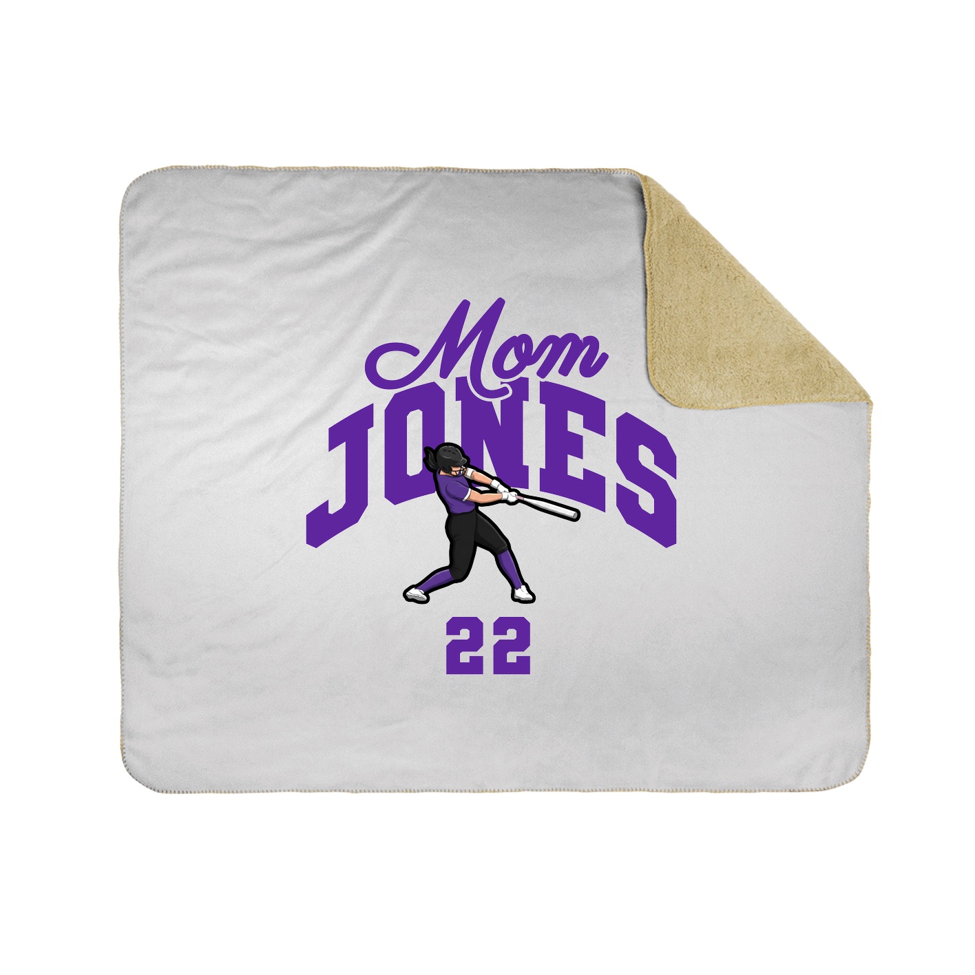 Throw Blanket — Mothers Day Arch in White