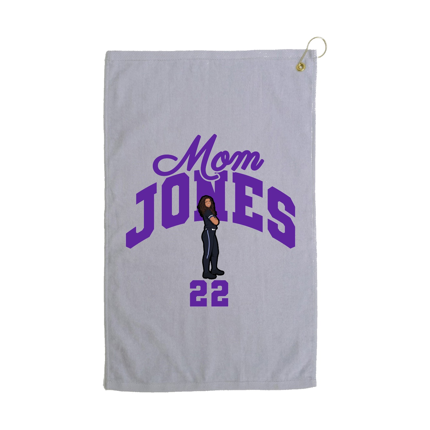 Golf Towel — Mothers Day Arch in Grey