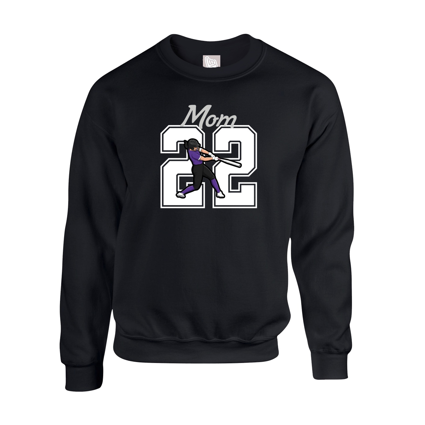 Fleece Crew — Mothers Day Shirsey in Black