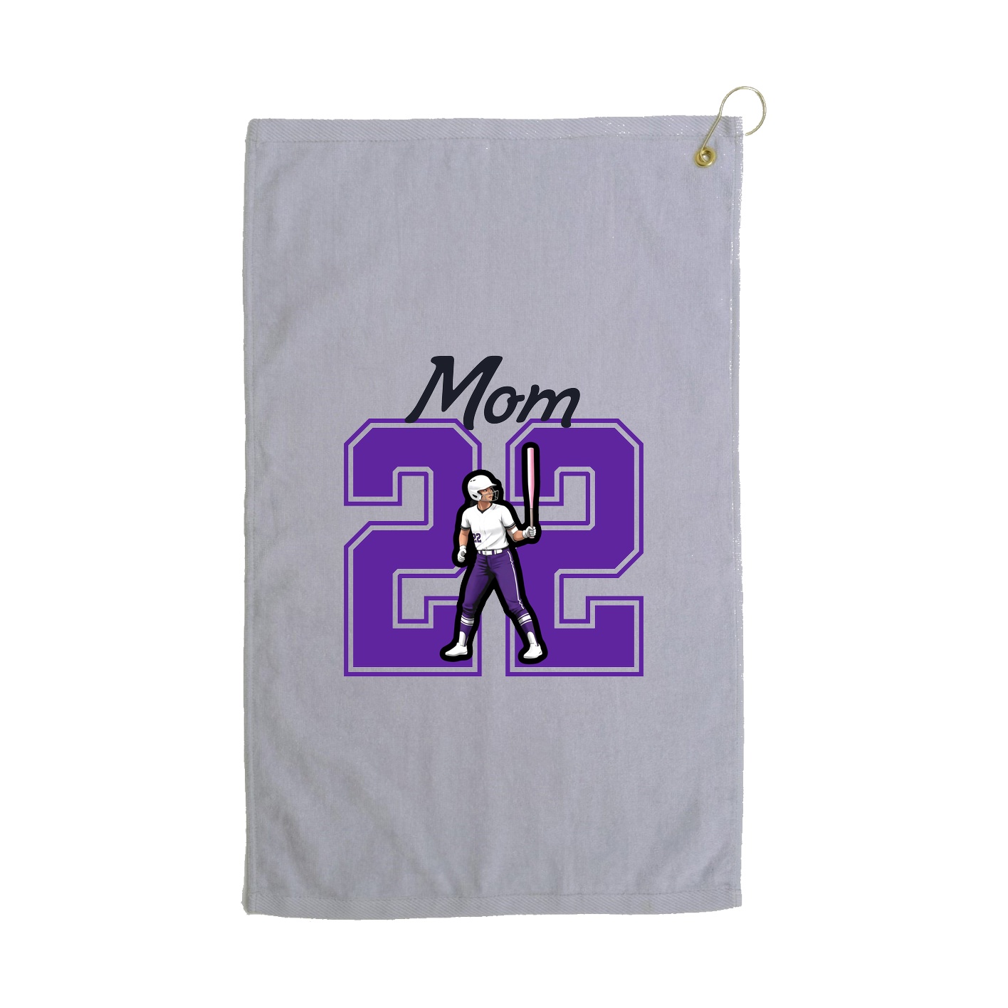 Golf Towel — Mothers Day Shirsey in Grey