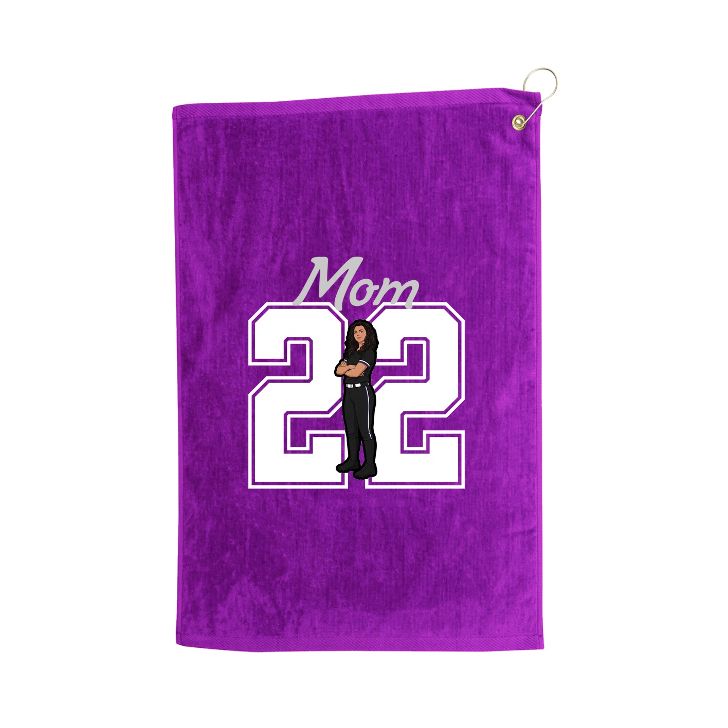 Golf Towel — Mothers Day Shirsey in Purple