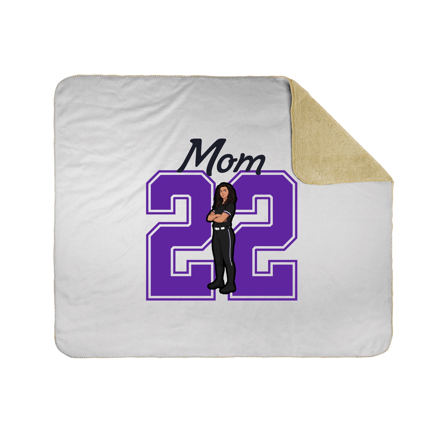 Throw Blanket — Mothers Day Shirsey in White