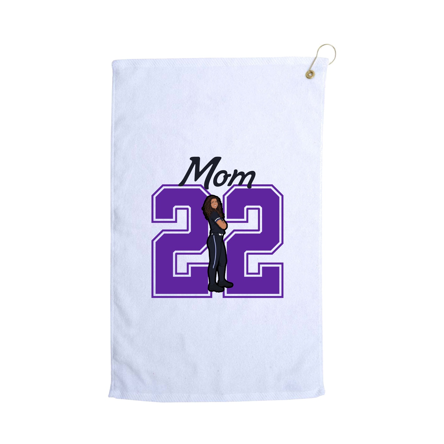 Golf Towel — Mothers Day Shirsey in White