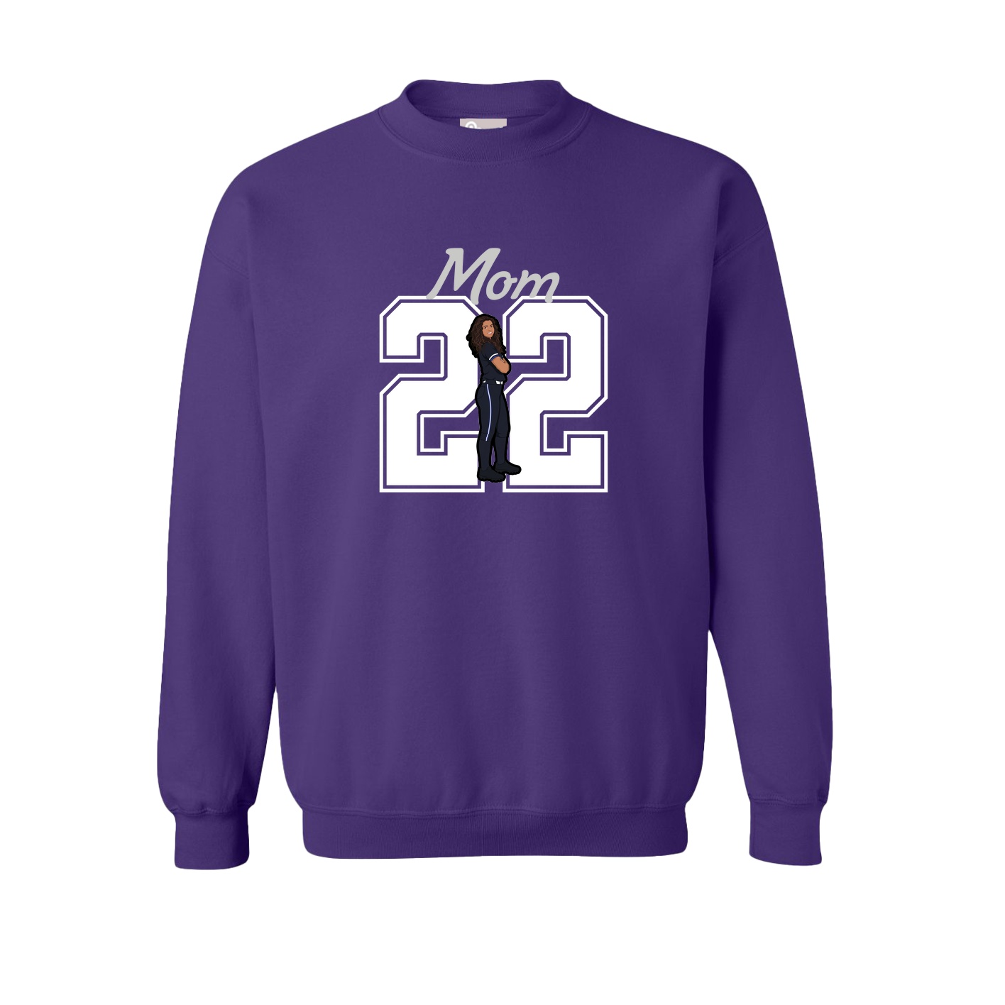 Fleece Crew — Mothers Day Shirsey in Purple