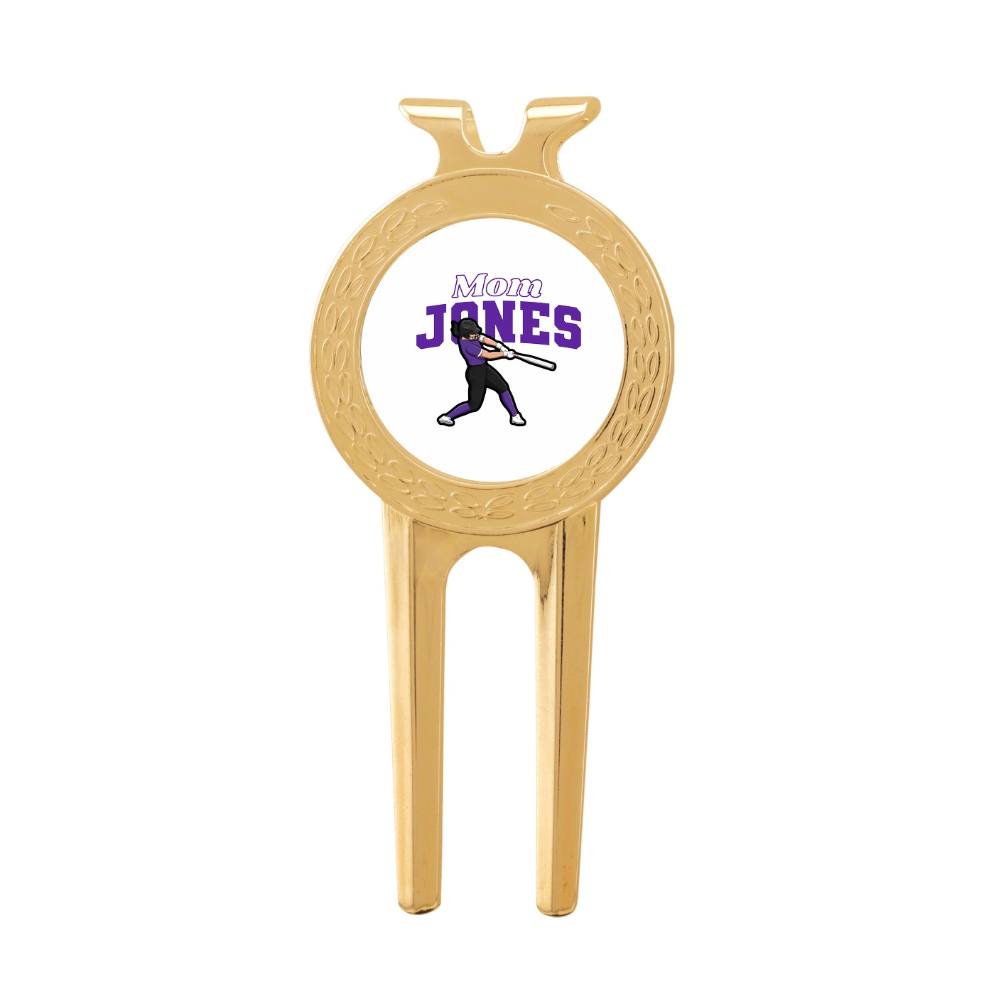 Divot Tool with Ball Marker — Mothers Day Block in Classic