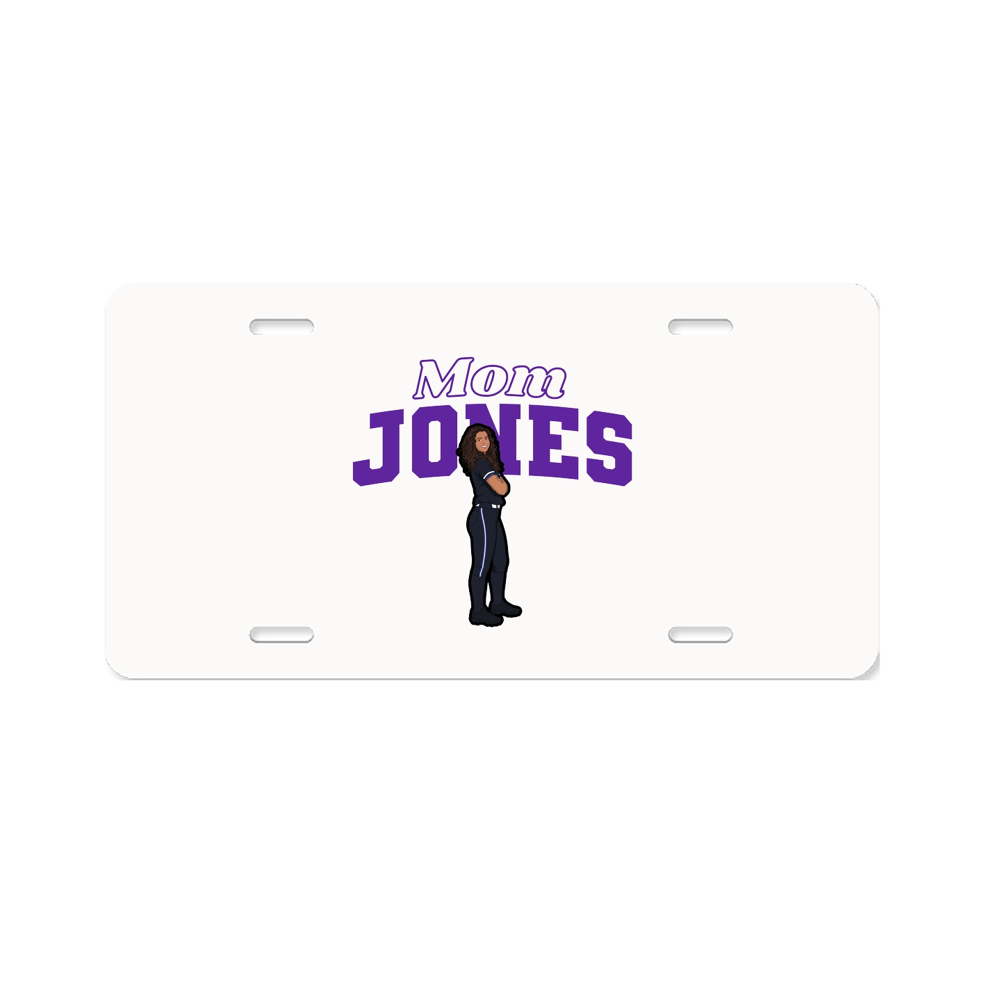 License Plate — Mothers Day Block in Classic
