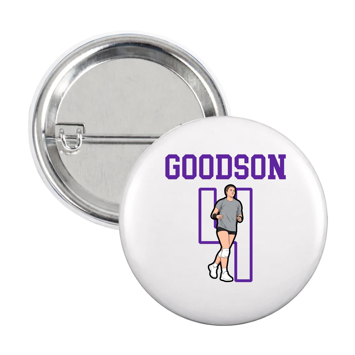 Game Day Button — Shirsey in White