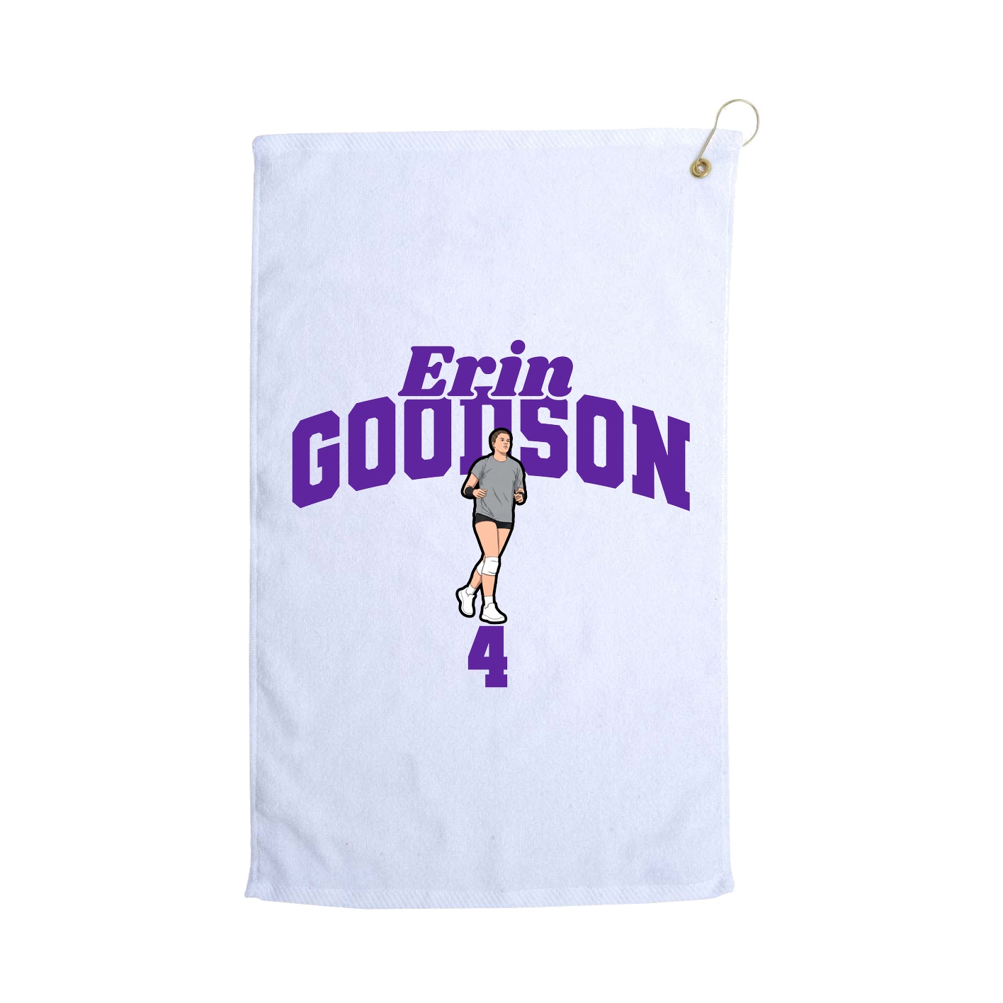 Golf Towel — Signature Arch in White