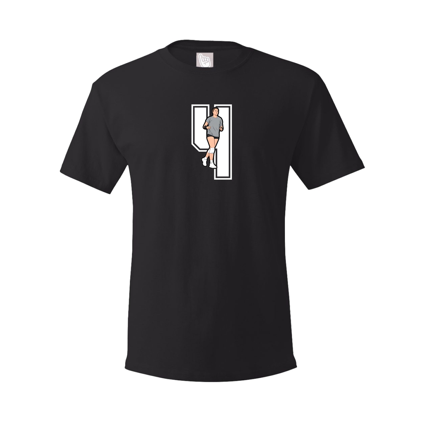 Youth Tee — Number in Black
