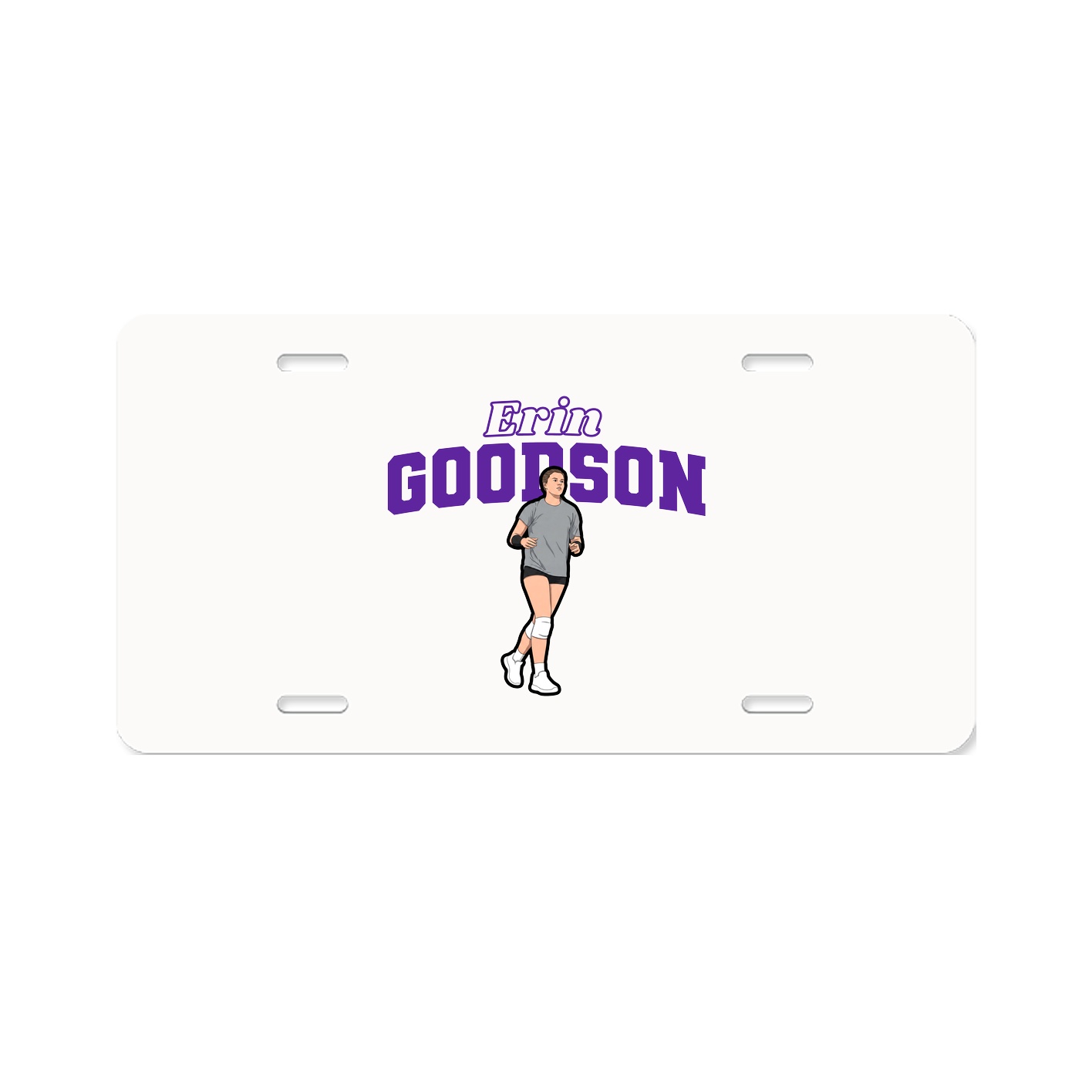 License Plate — Name Arch in Classic
