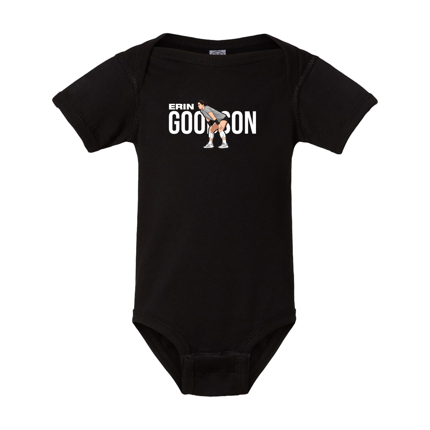 Baby Onesie — Player Name in Black