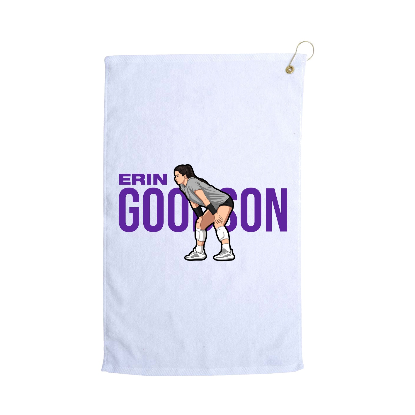Golf Towel — Player Name in White