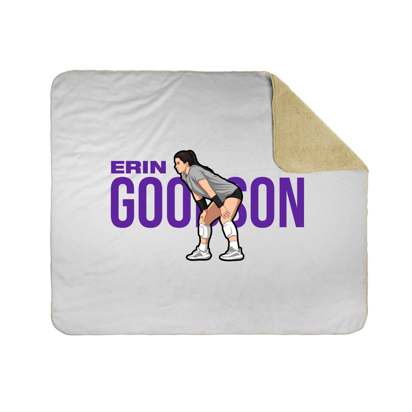 Throw Blanket — Player Name in White