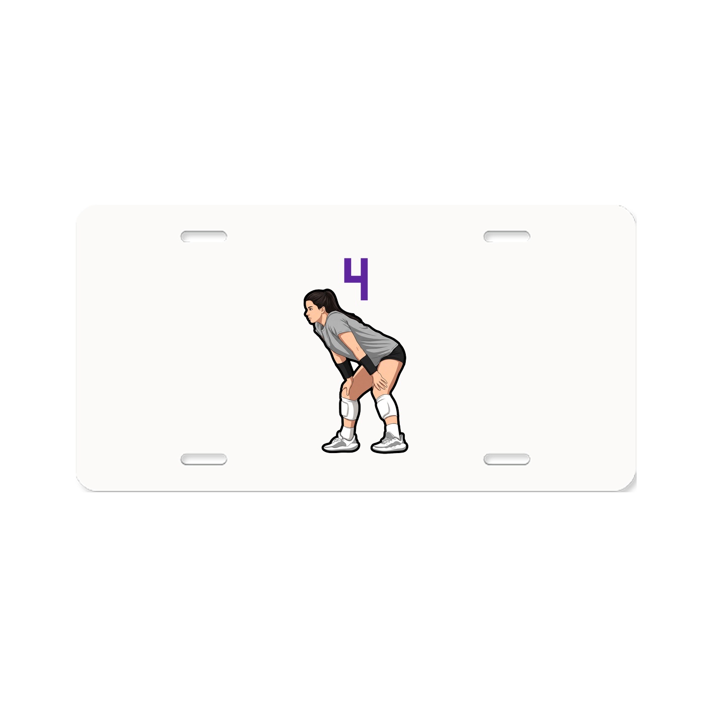 License Plate — Number Top in Classic