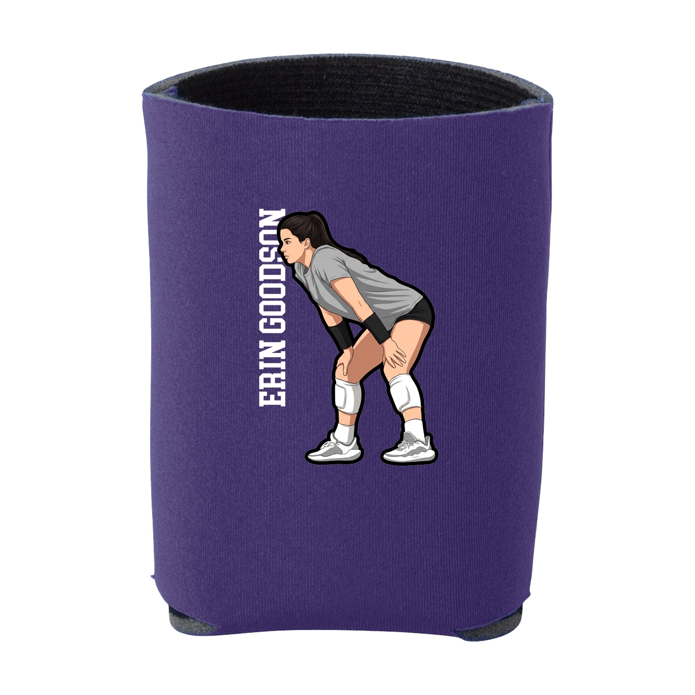 Can Holder — Name Vertical in Purple
