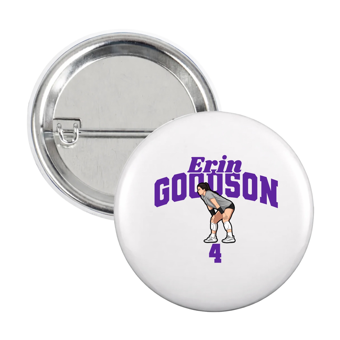 Game Day Button — Signature Arch in White