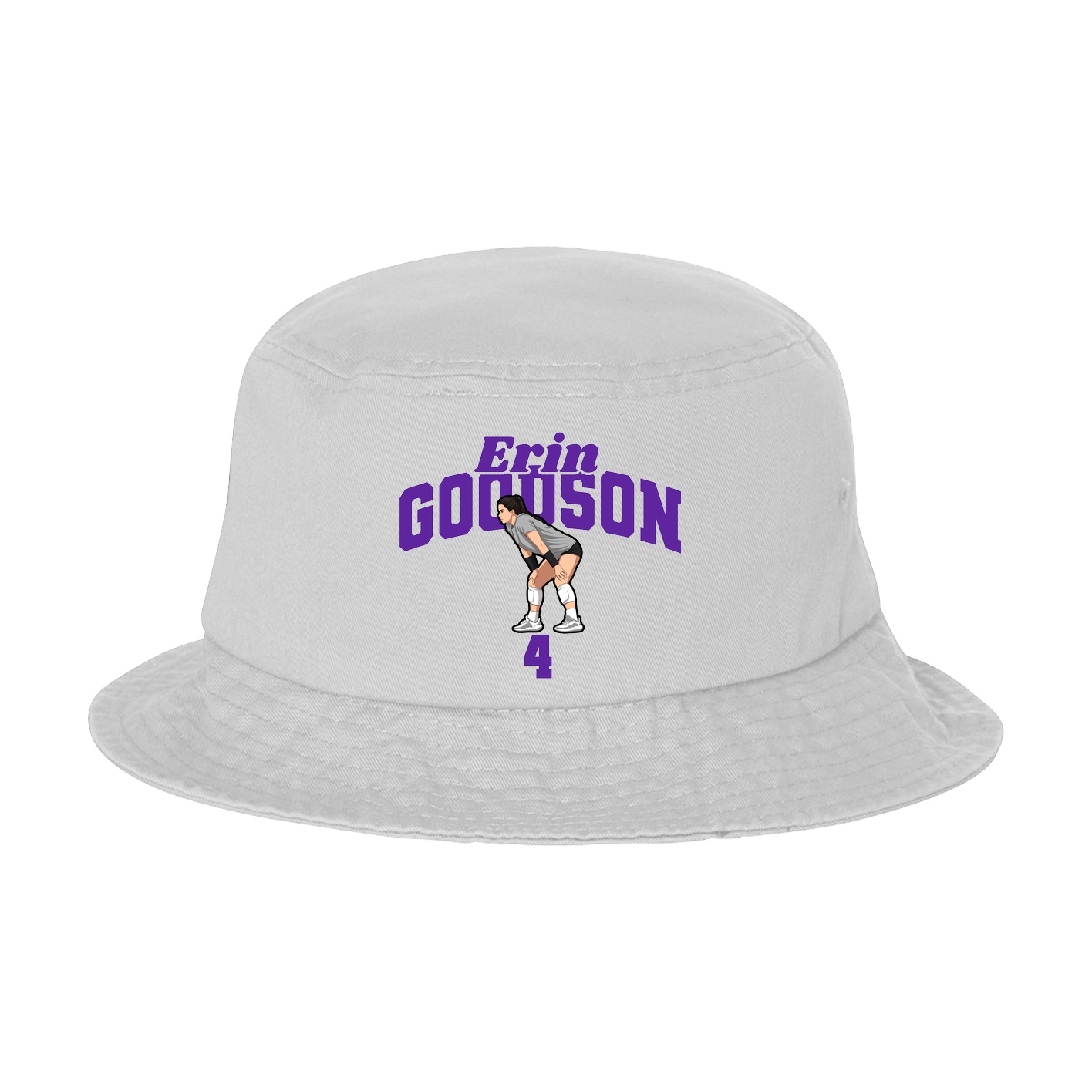Bucket Cap — Signature Arch in White