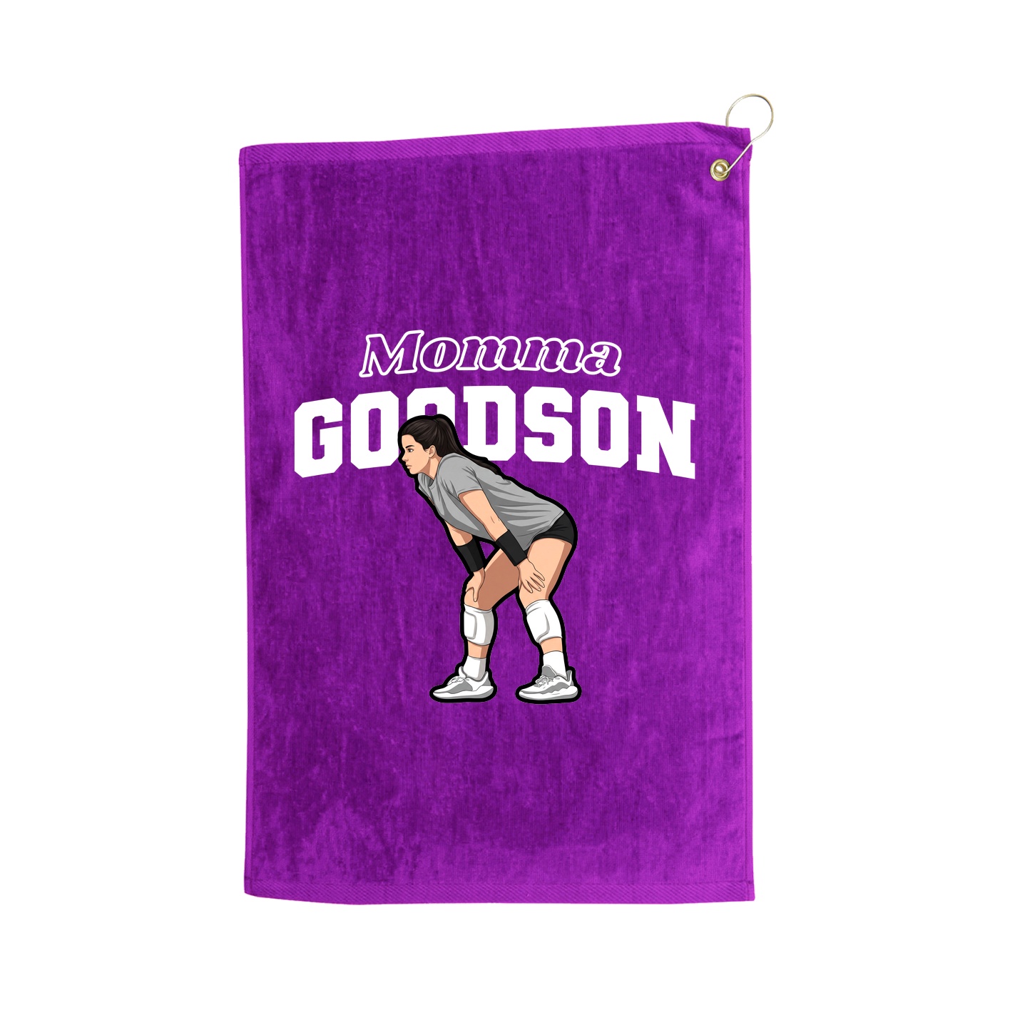Golf Towel — Mothers Day Block in Purple