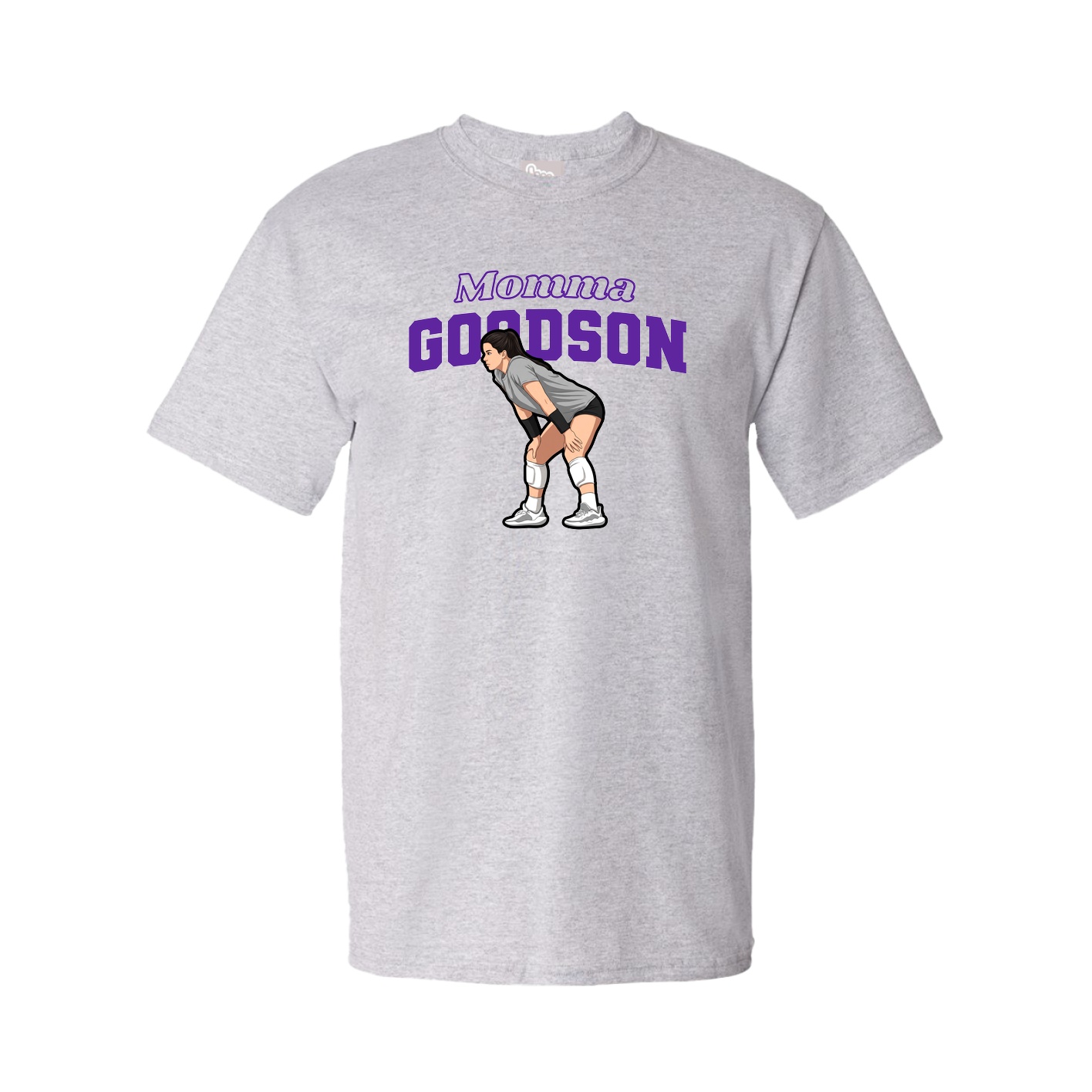 Youth Tee — Mothers Day Block in Grey