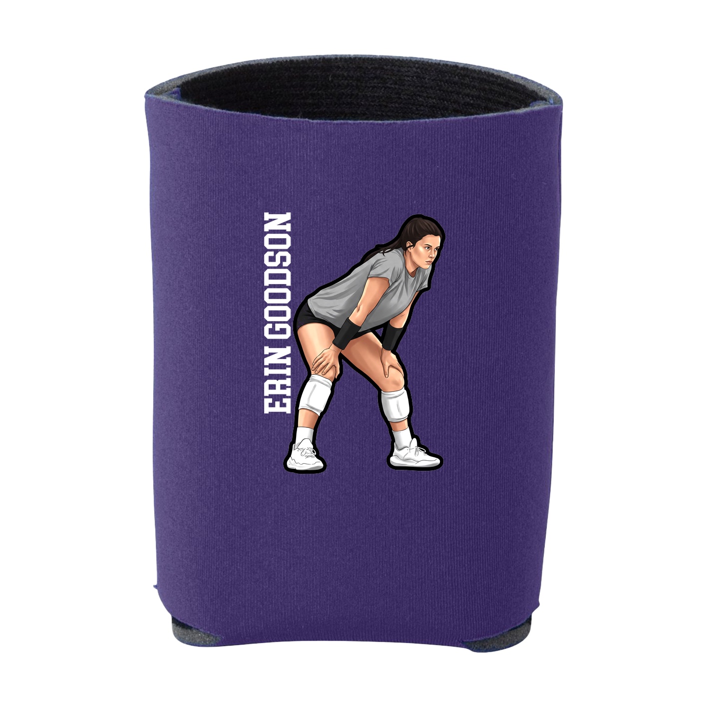 Can Holder — Name Vertical in Purple