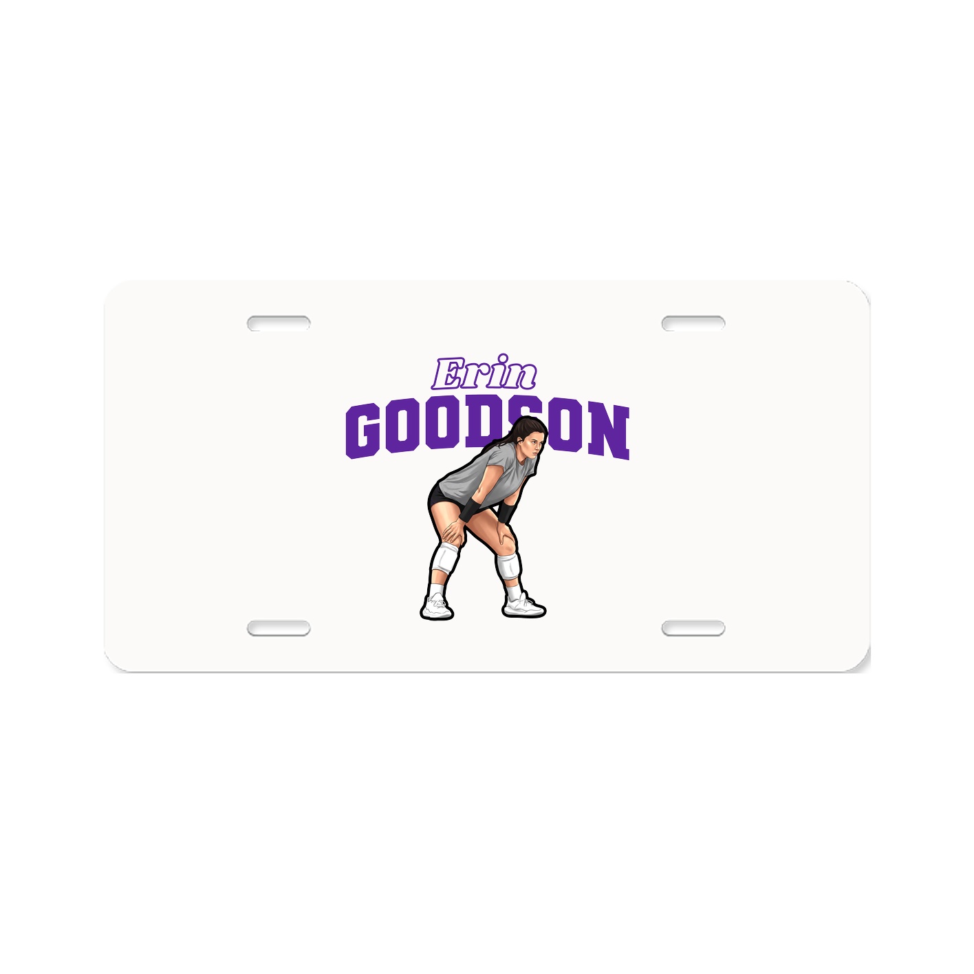 License Plate — Name Arch in Classic