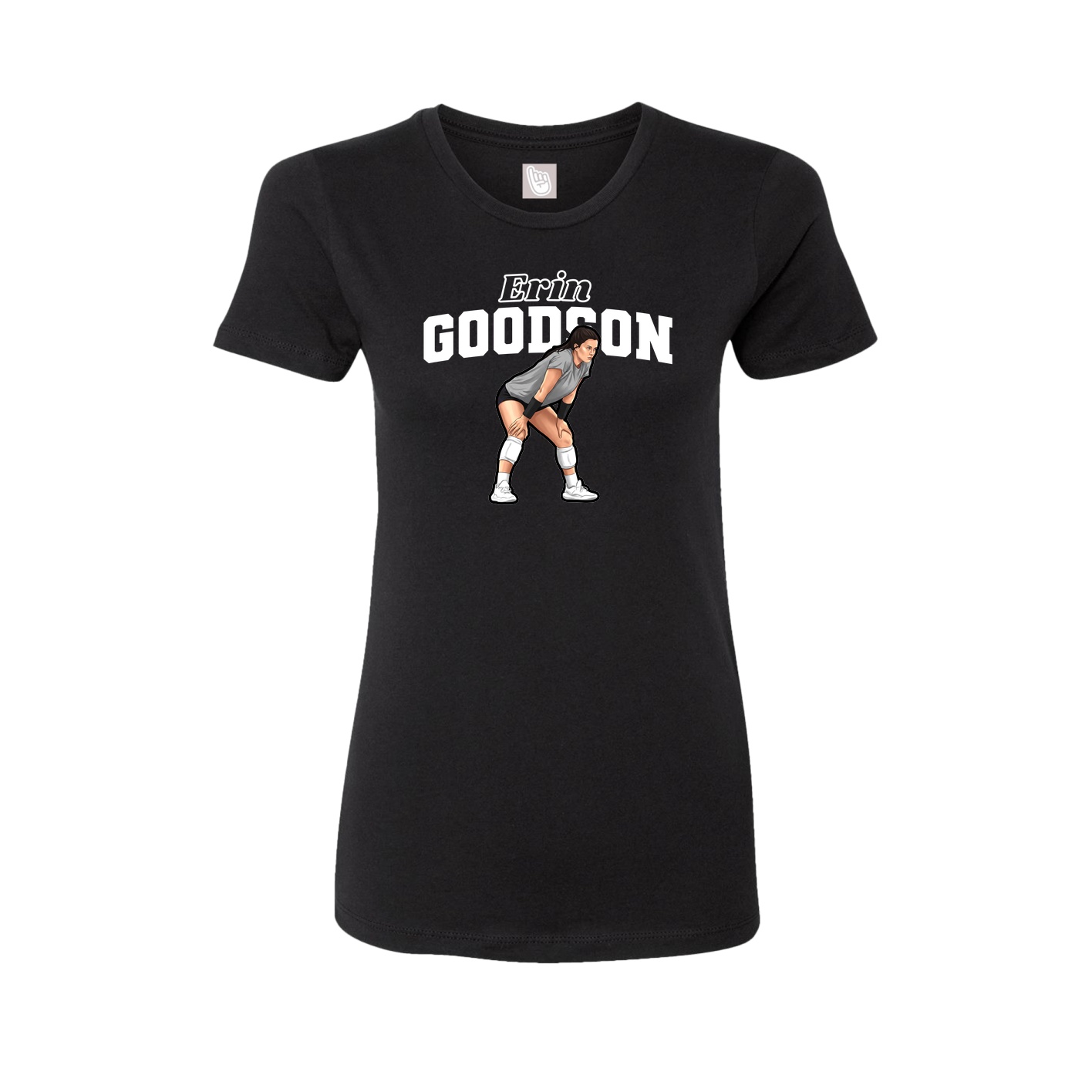 Womens Tee — Name Arch in Black
