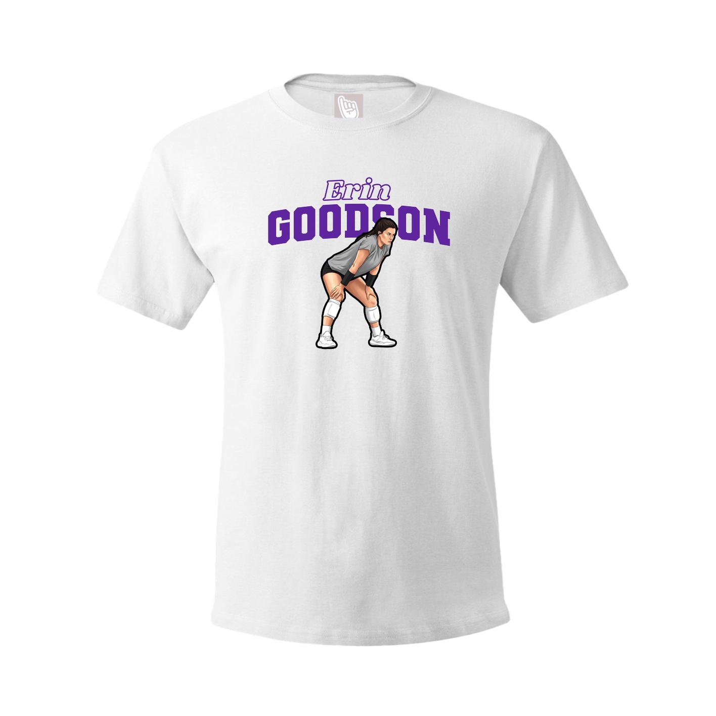 Youth Tee — Name Arch in White