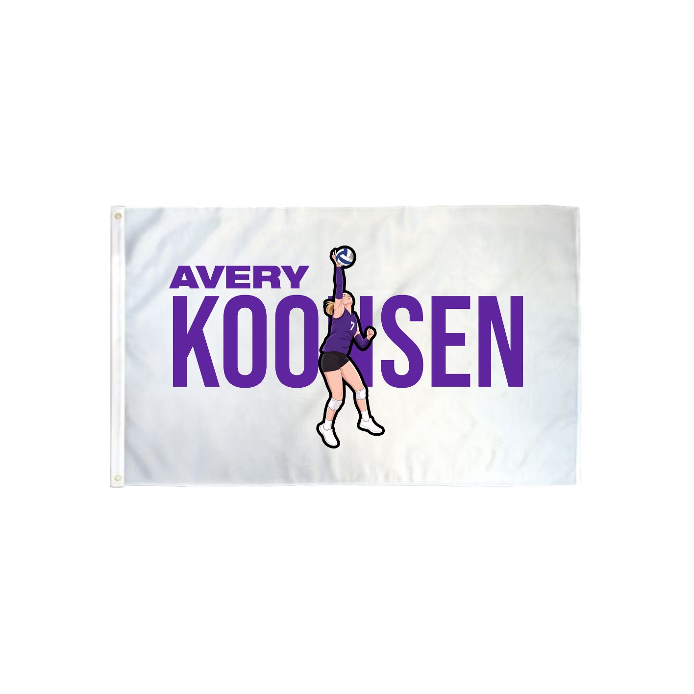 3x5 Flag — Player Name in Classic