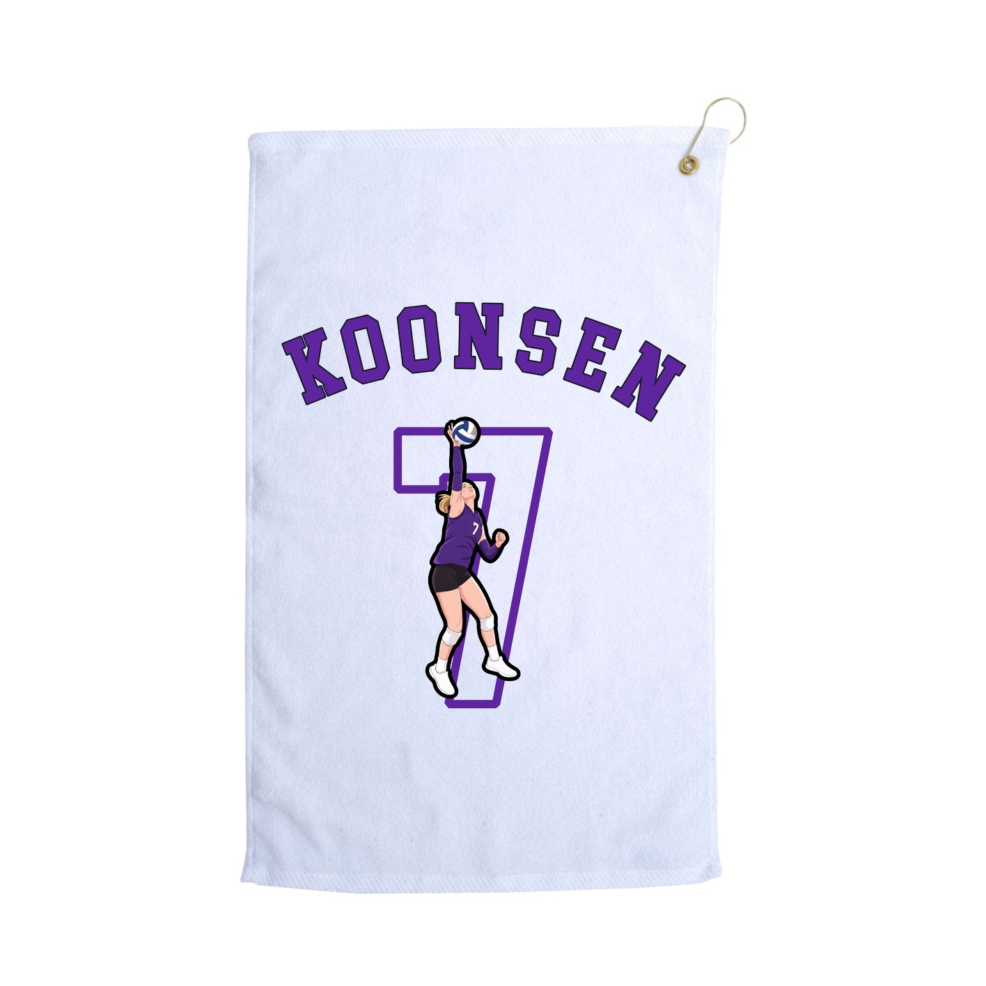 Golf Towel — Shirsey Arch in White