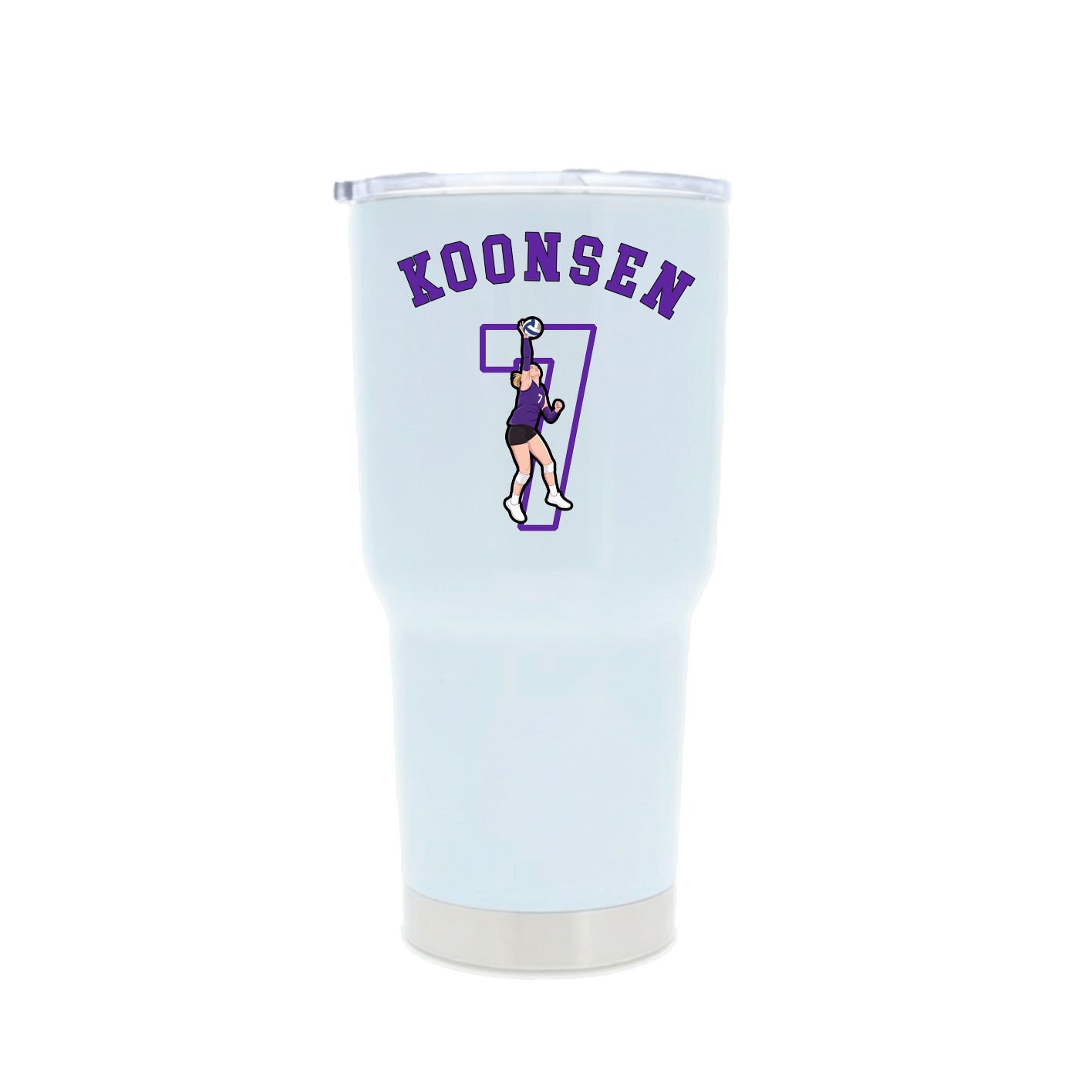 30oz Stainless Steel Tumbler — Shirsey Arch in White