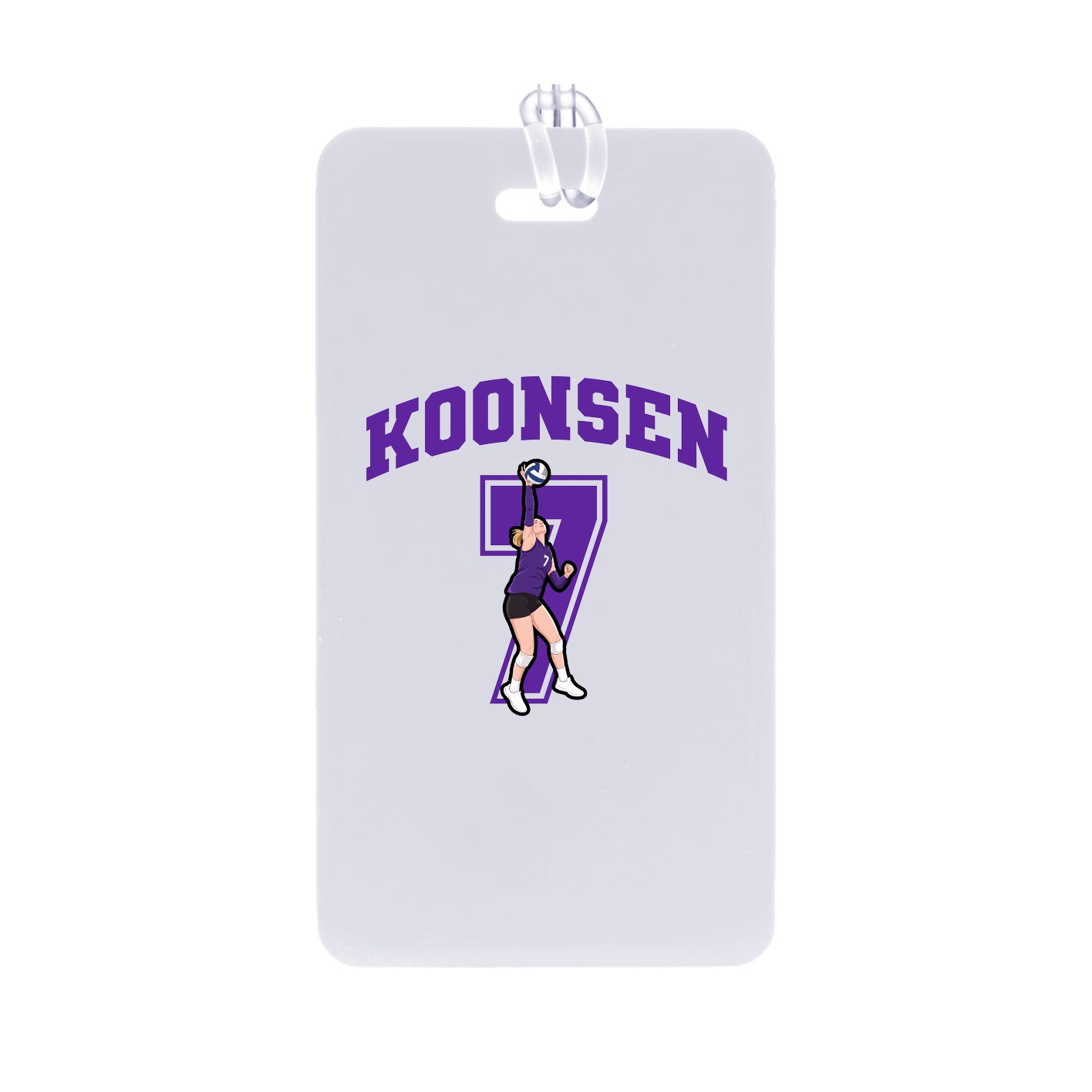 Bag Tag — Number in Classic