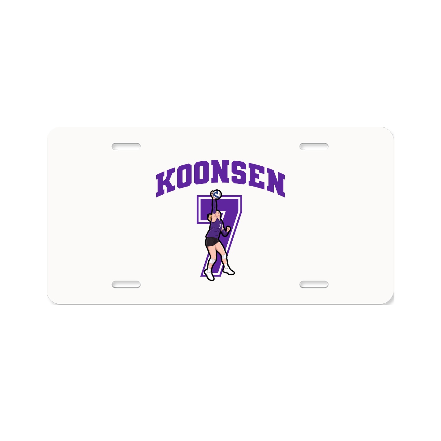 License Plate — Number in Classic