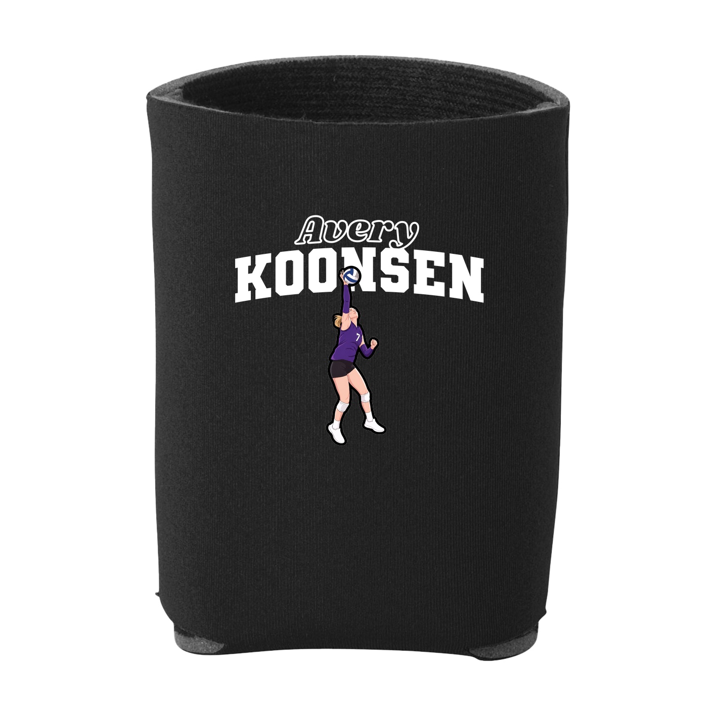 Can Holder — Name Arch in Black