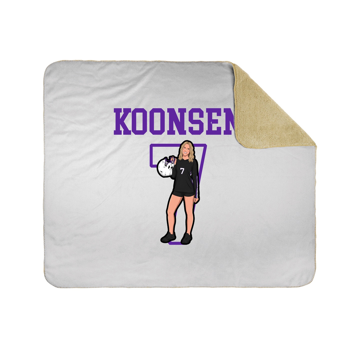 Throw Blanket — Shirsey in White