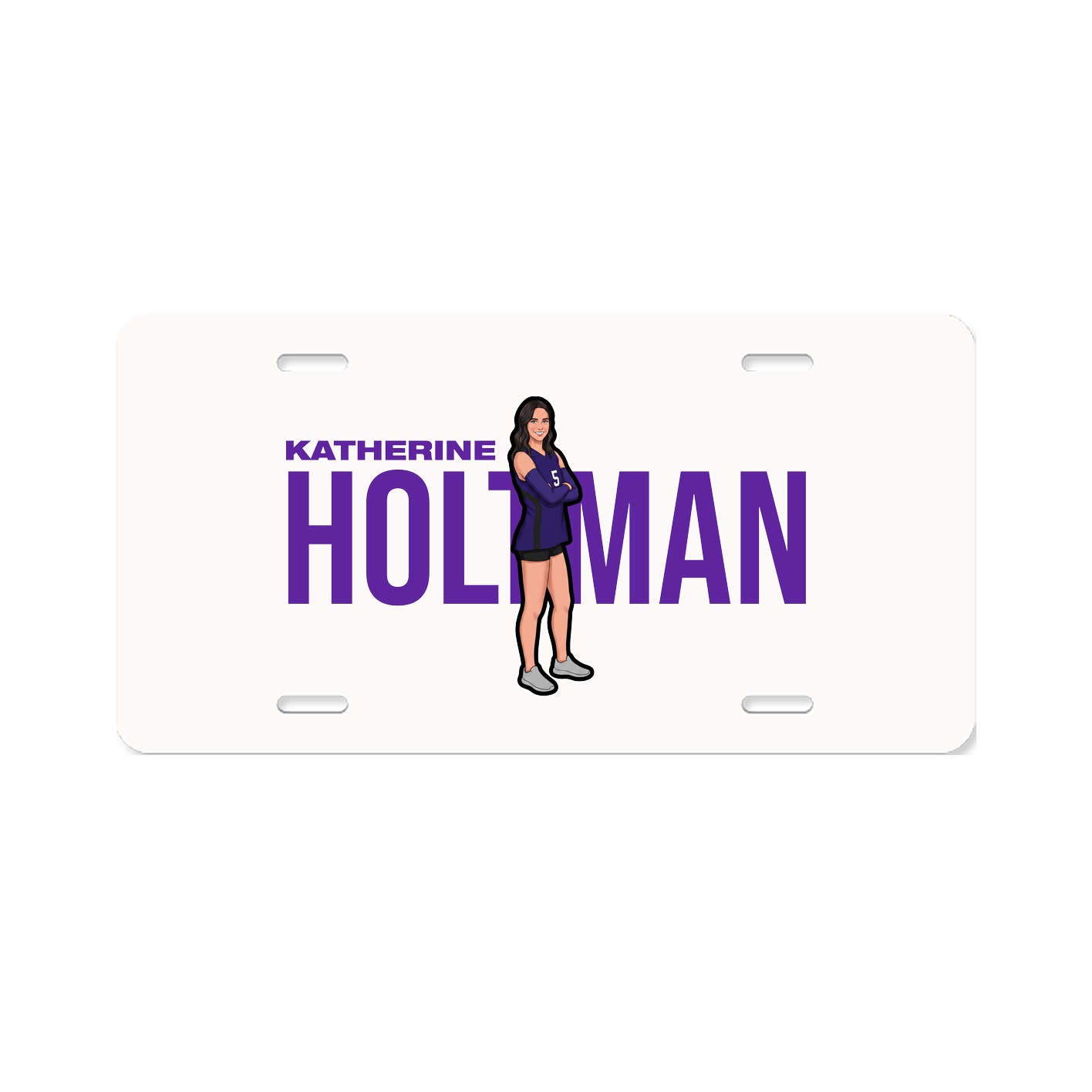 License Plate — Player Name in Classic