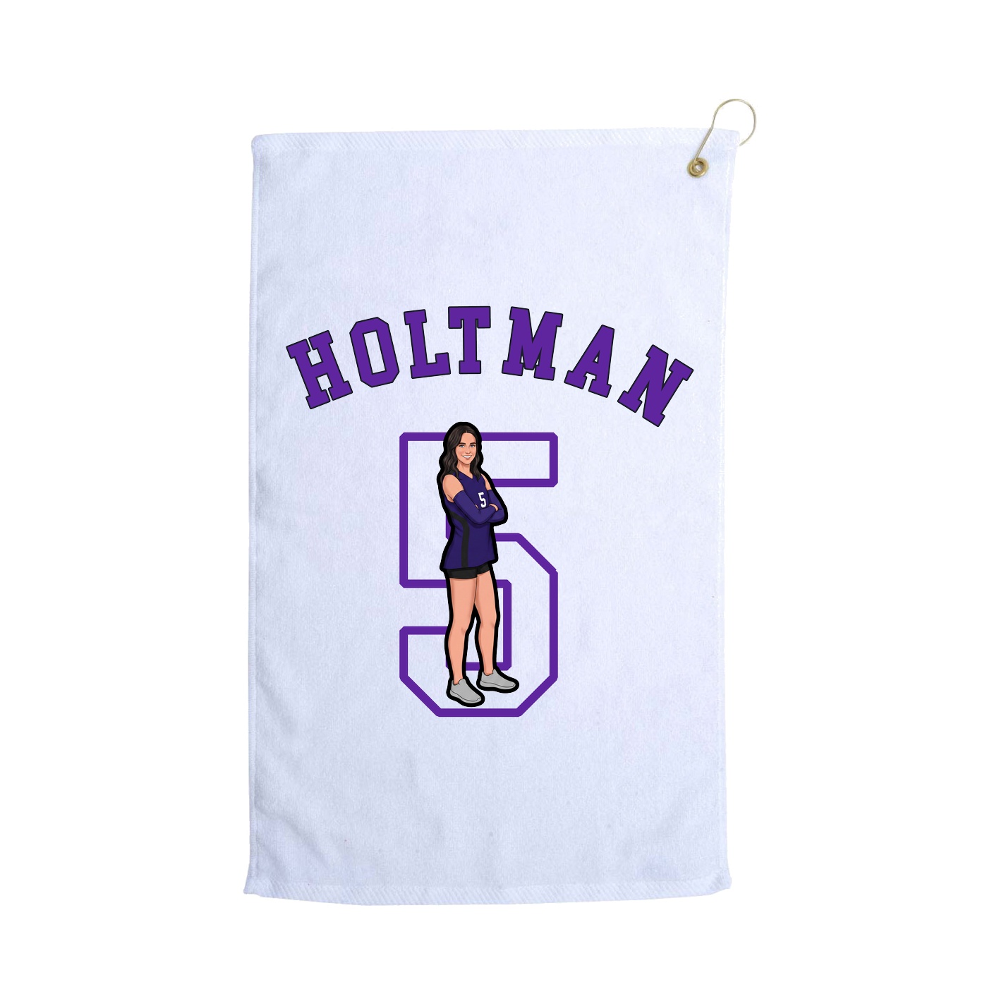 Golf Towel — Shirsey Arch in White