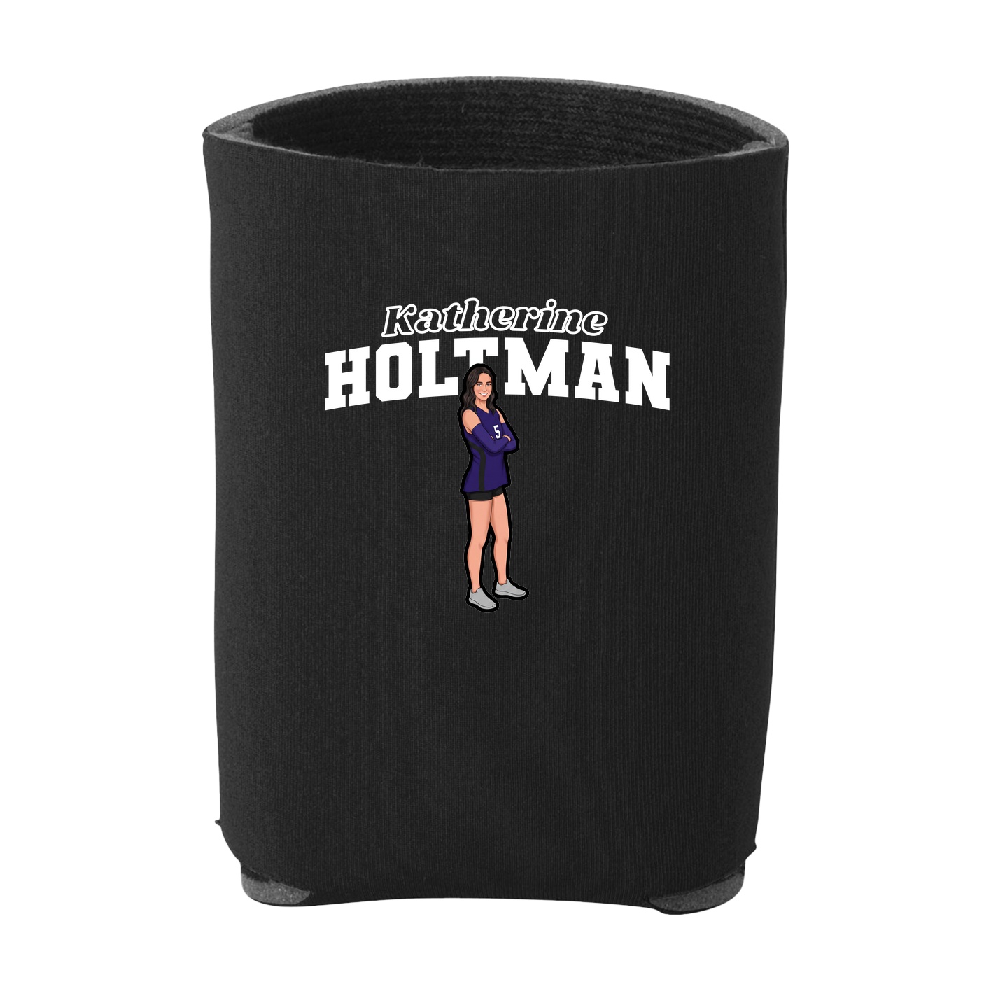 Can Holder — Name Arch in Black