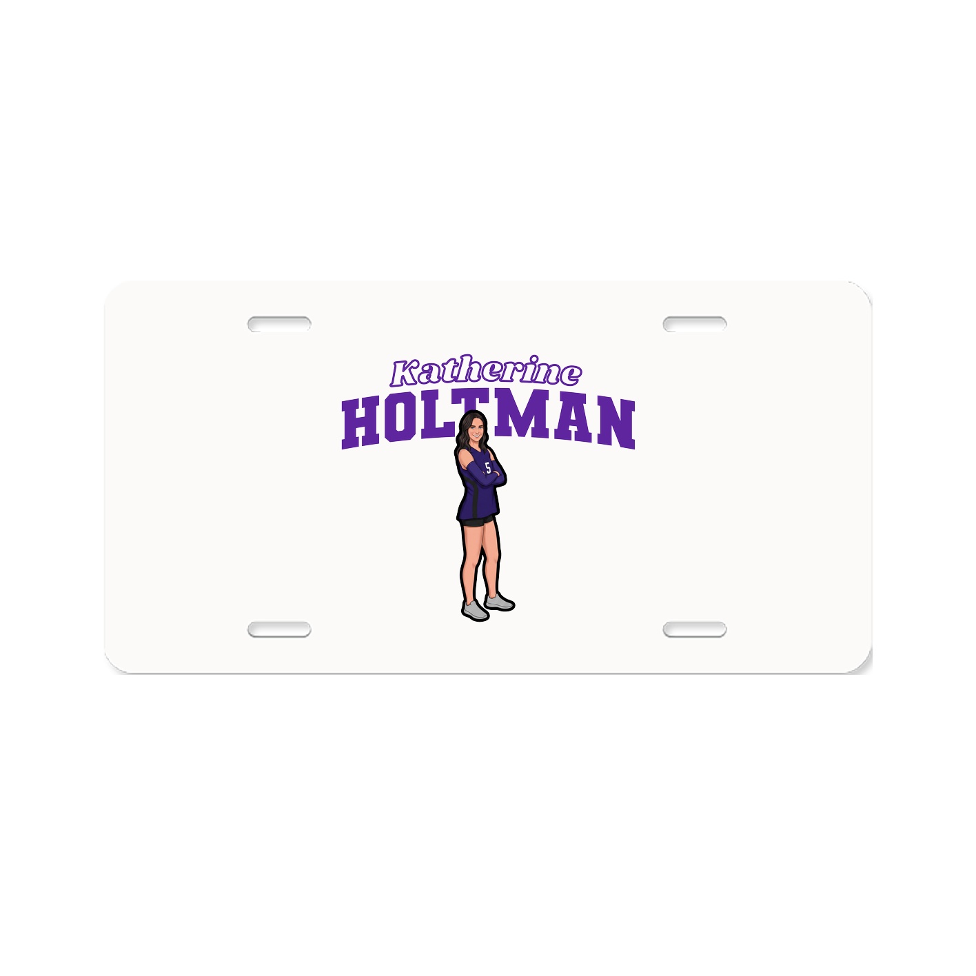 License Plate — Name Arch in Classic