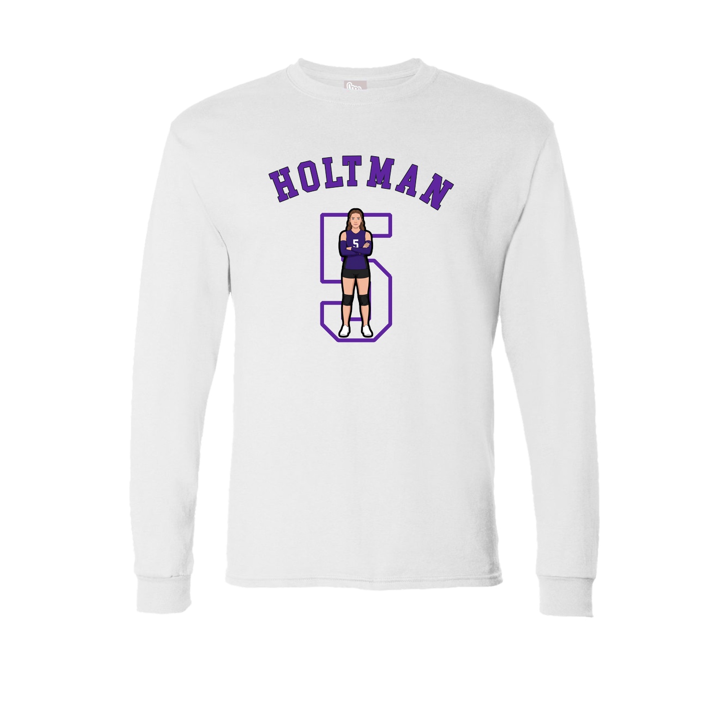 Long Sleeve Tee — Shirsey Arch in White