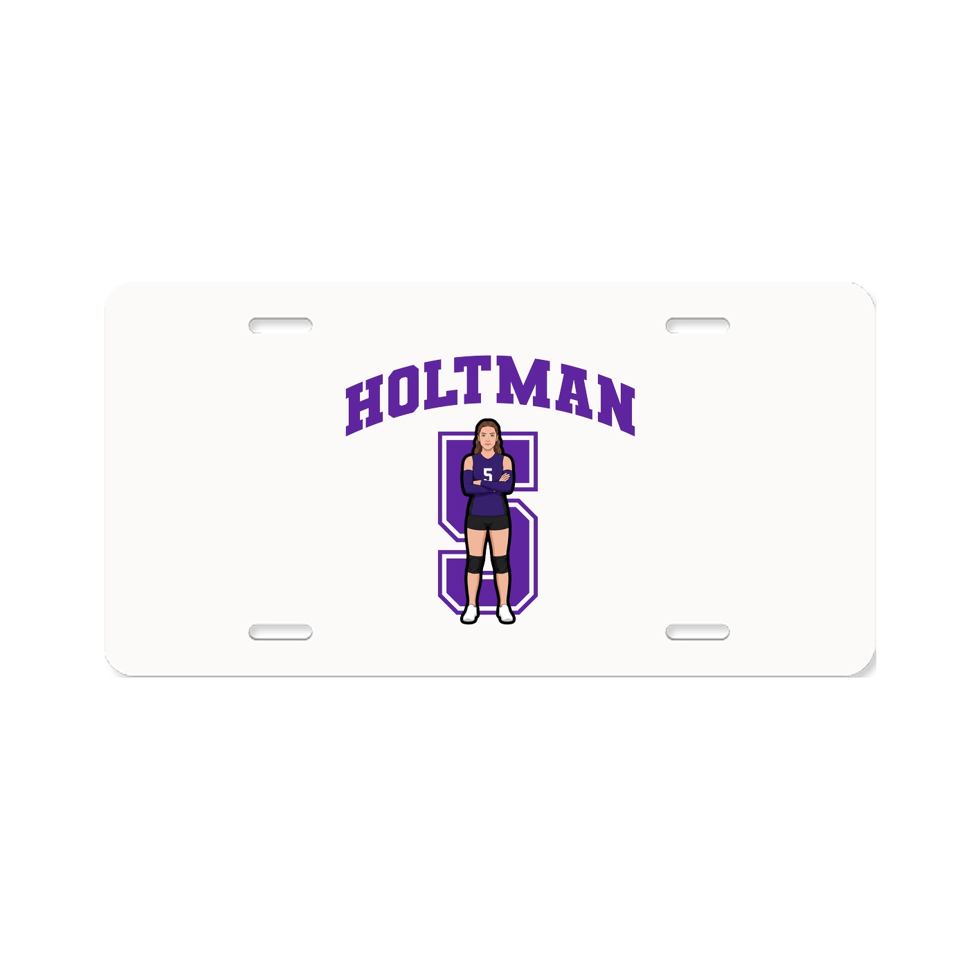License Plate — Number in Classic