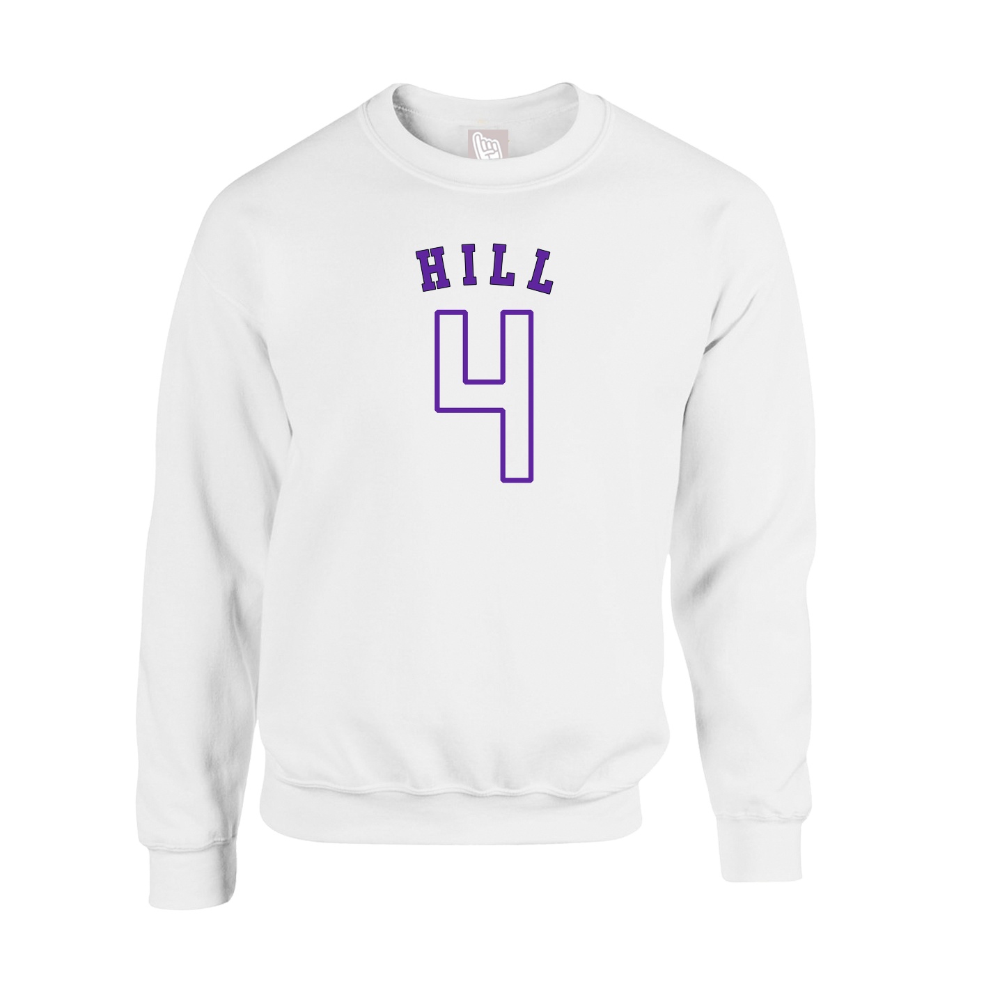 Fleece Crew — Shirsey Arch in White