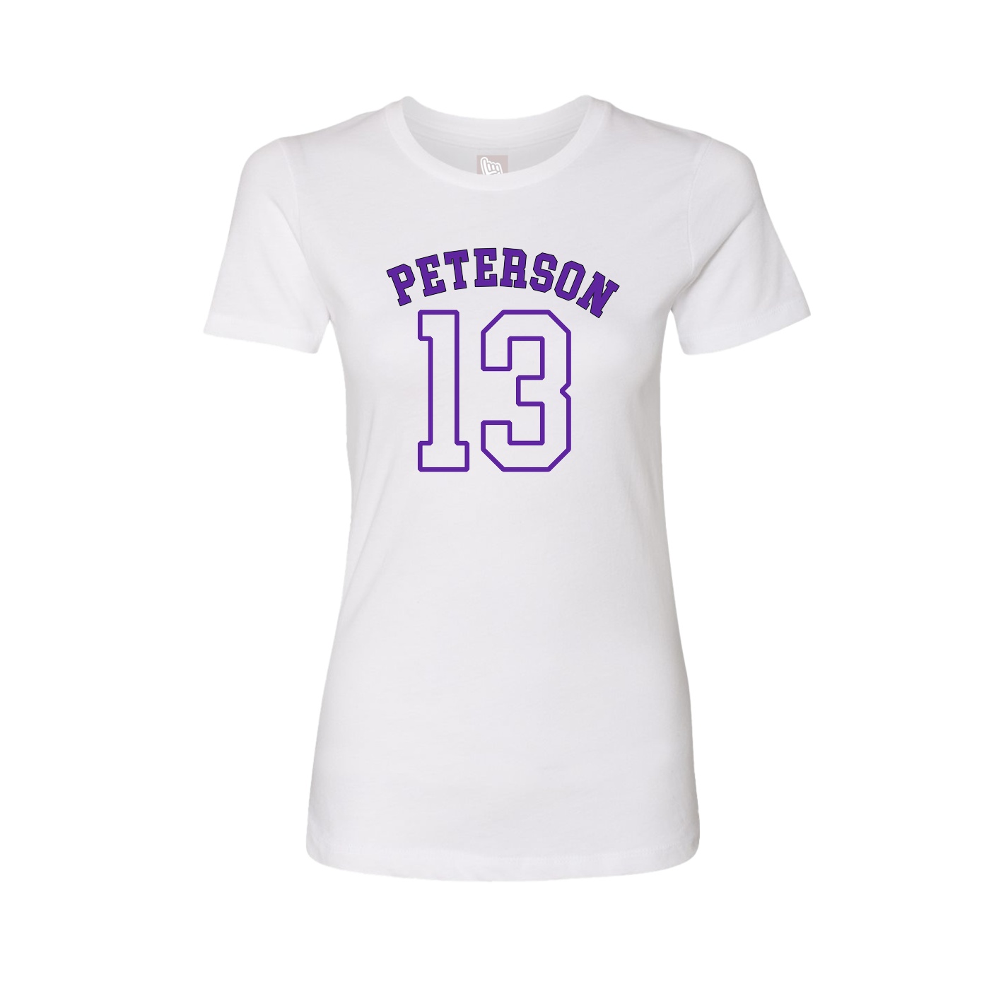 Fitted Women's Tee — Shirsey Arch in White
