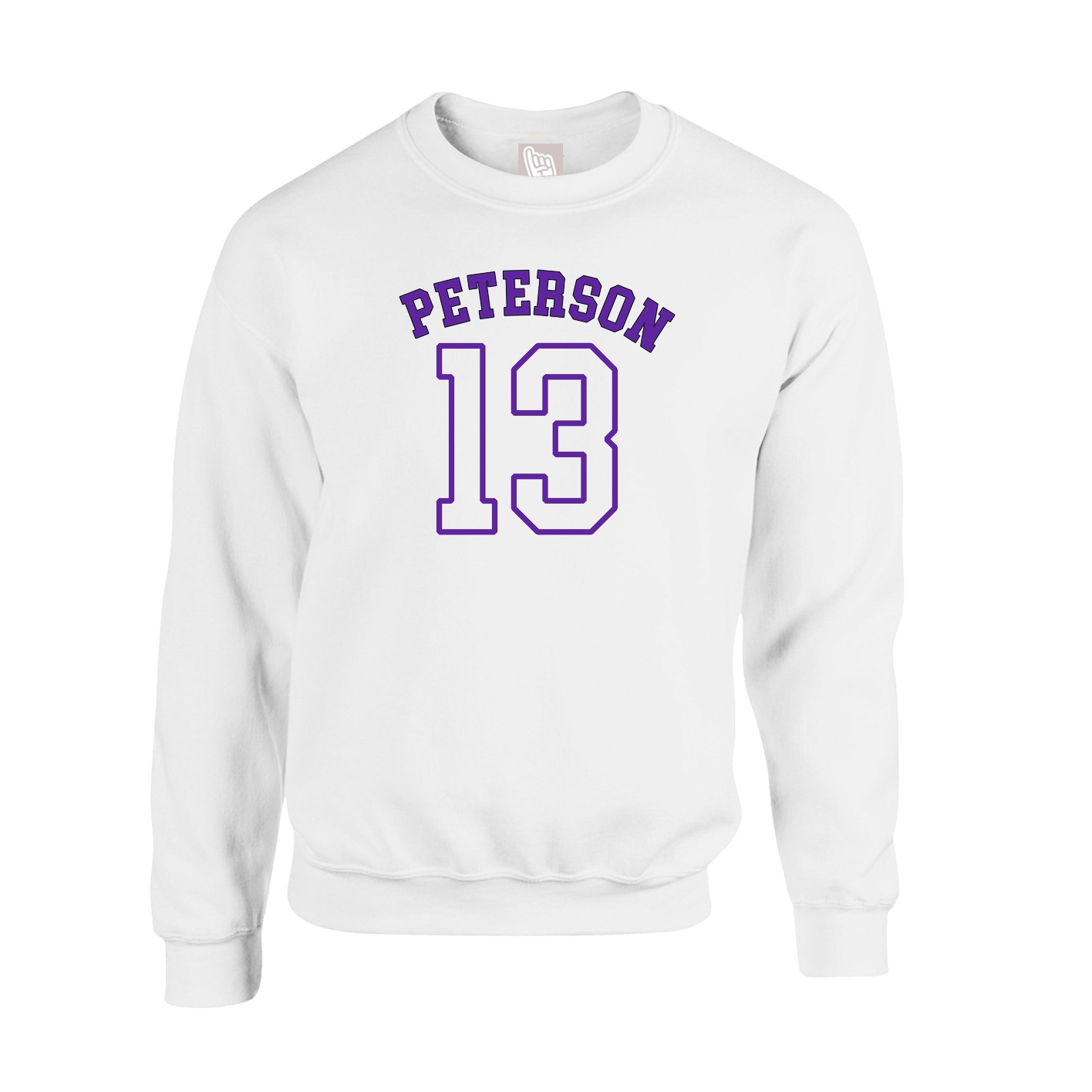 Fleece Crew — Shirsey Arch in White