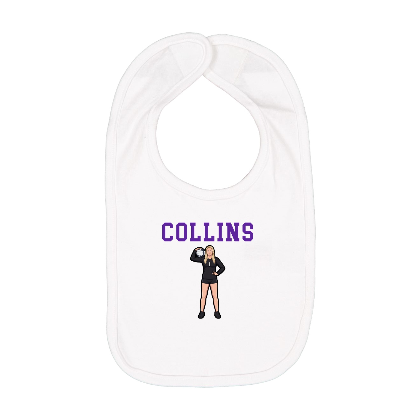 Infant Bib — Shirsey in White
