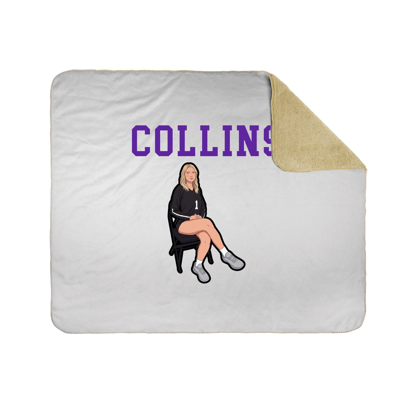 Throw Blanket — Shirsey in White
