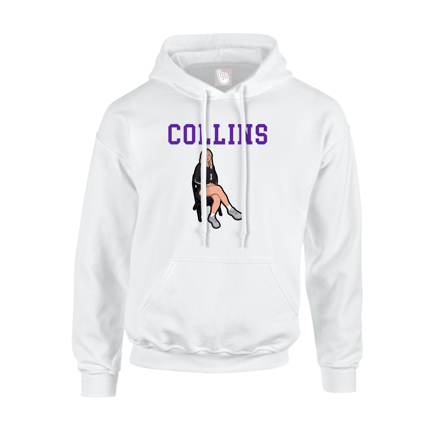 Hoodie — Shirsey in White
