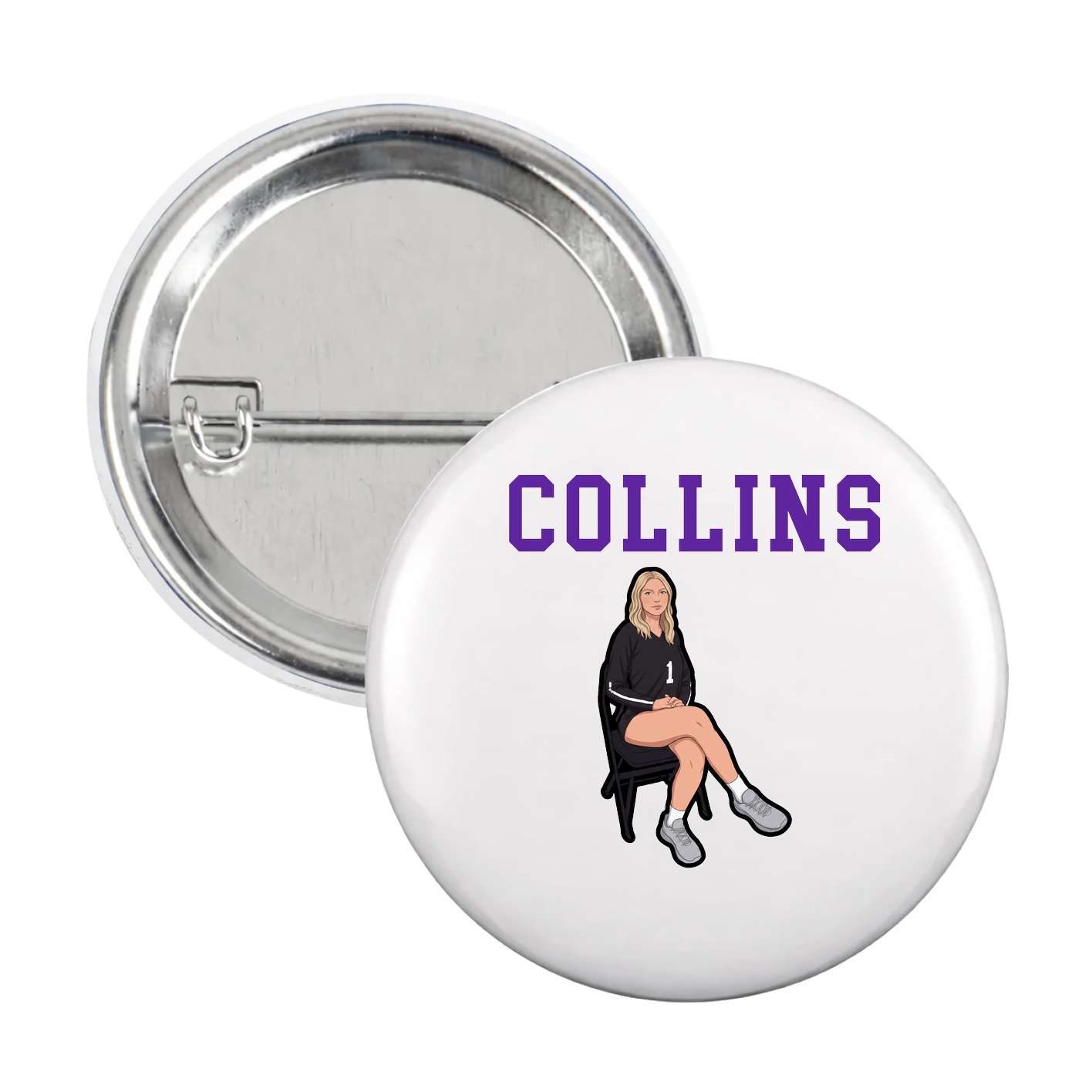 Game Day Button — Shirsey in White