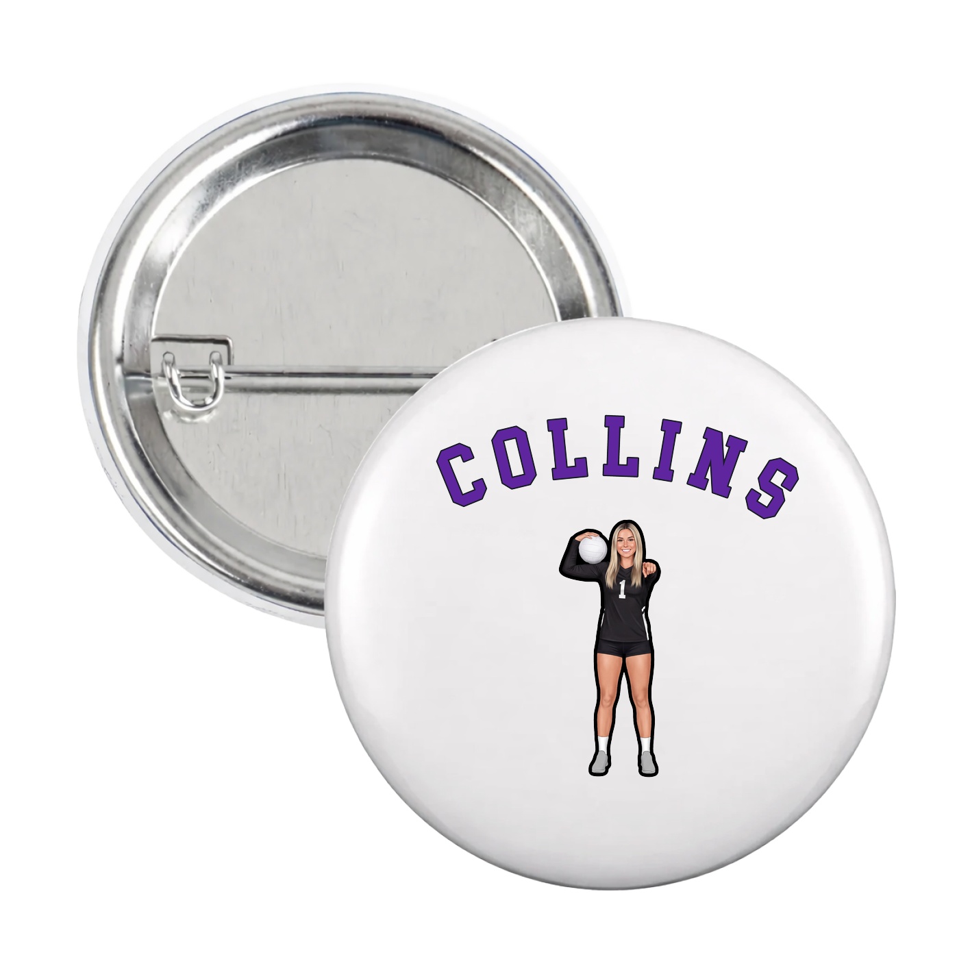 Game Day Button — Shirsey Arch in White