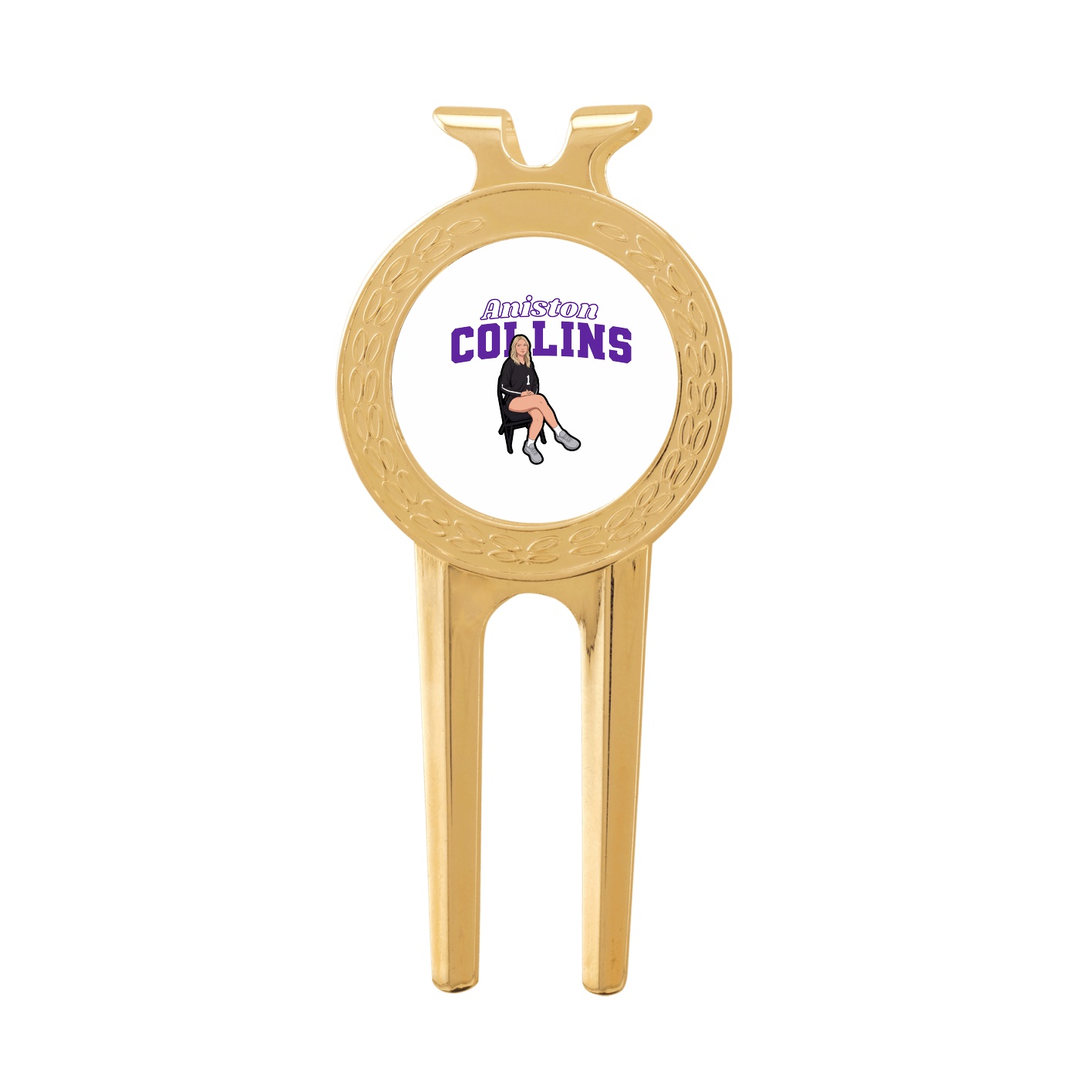 Divot Tool with Ball Marker — Name Arch in Classic