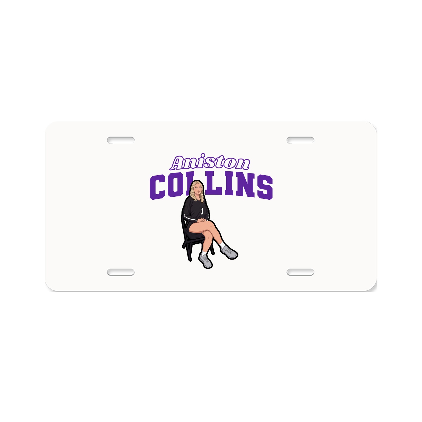 License Plate — Name Arch in Classic